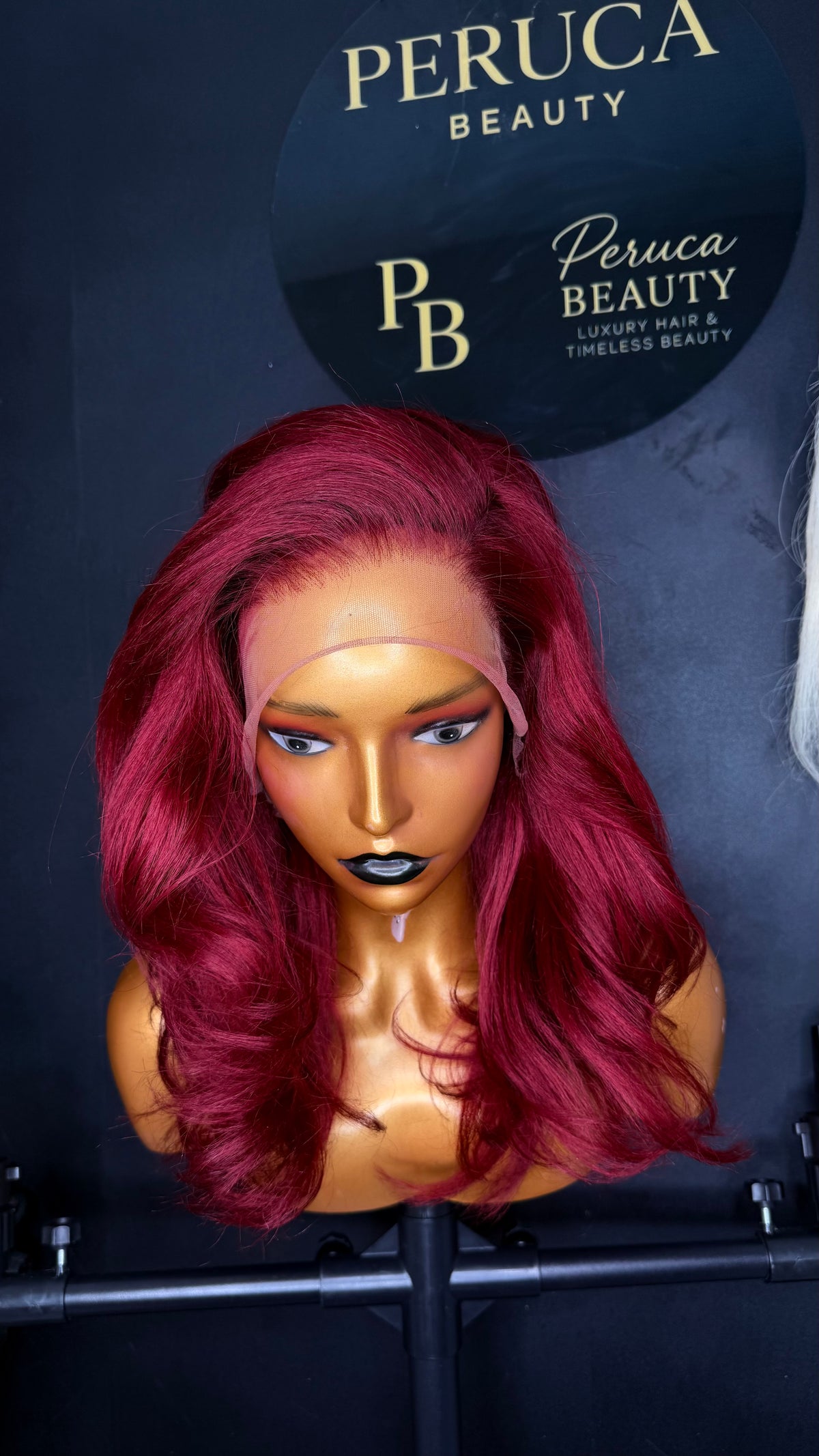 Burgundy Long Bob Wig