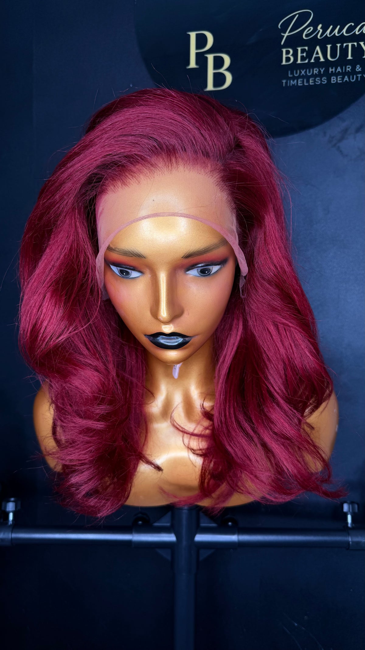 Burgundy Long Bob Wig